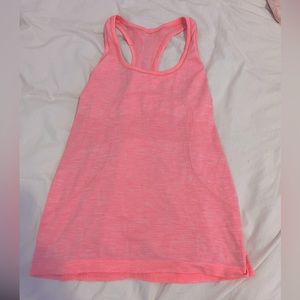 Lululemon Neon pink swiftly tank top size 6 or 8